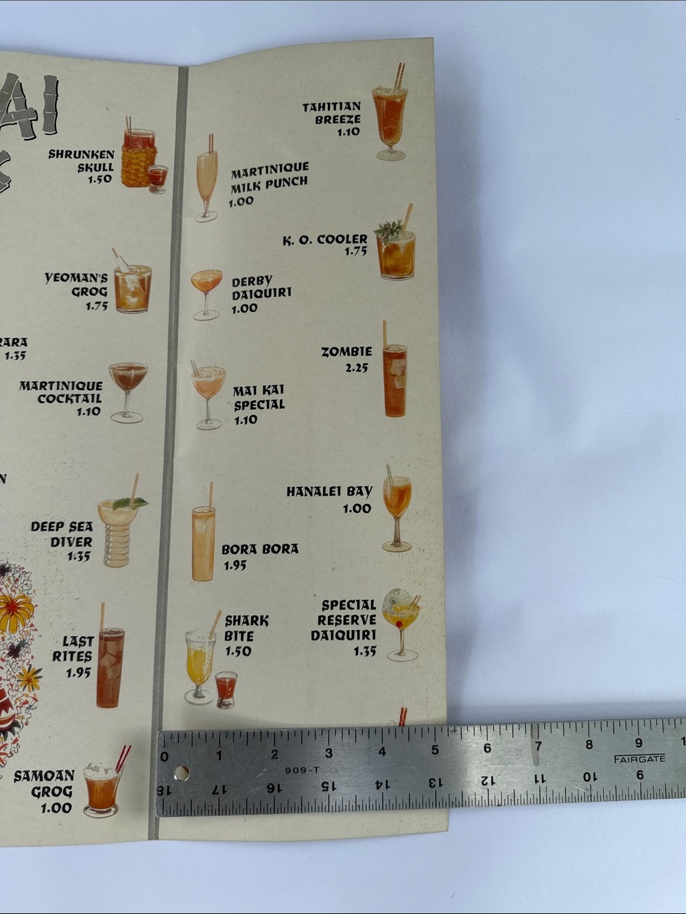 VTG 1957 Mai-Kai Tiki Restaurant Cocktail Menu Fort Lauderdale First Edition - Picture 5 of 12